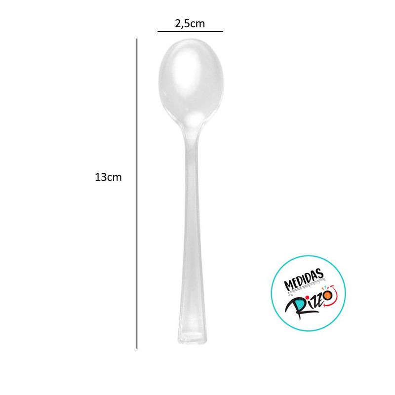 Colher Resistente para Ovo de Colher Rosa Bebê - 13cm - 50 unidades - BlueStar - Magazine 25
