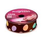 Fita de Cetim ECF005TR 22mm - Cor 174 -  Ovos de Páscoa Coloridos -  Rolo 10m - 1 unidade - Fitas Progresso - Rizzo