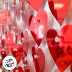 Painel Metalizado Shimmer Wall Coração Vermelho - 30x30cm - 1 unidade - Magazine 25
