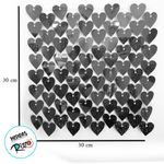 Painel Metalizado Shimmer Wall Coração Vermelho - 30x30cm - 1 unidade - Magazine 25