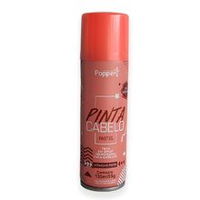 Tinta Temporária Spray para Cabelo - Vermelho Pastel - 135ml/85g - 1 unidade - Popper - Magazine 25