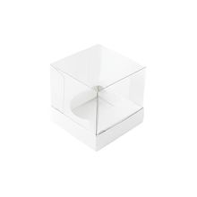 Caixa Mini Bolo MP Branco - 6x6x6cm - 10 unidades - ASSK - Magazine 25