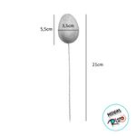 Pick Decorativo Ovos Médio Coloridos Respingos de Páscoa - 21cm - 5 unidades - Magazine 25