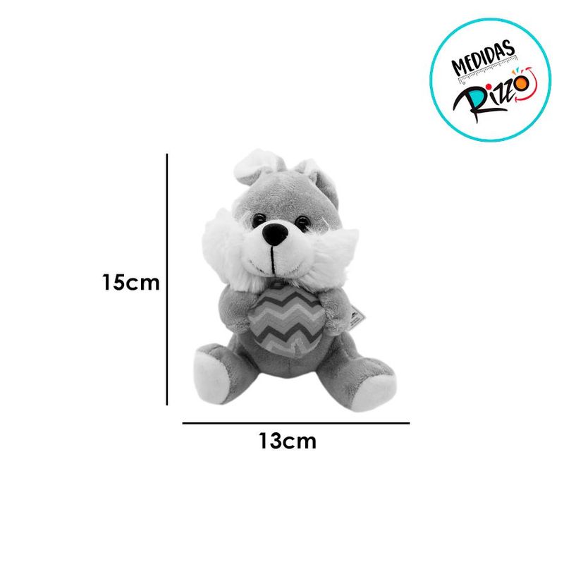 Coelho de Pelúcia Marrom - 15cm - 1 unidade - Magazine 25