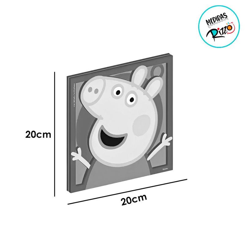 Quadro Decorativo MDF - Peppa Pig - 1 unidade - FestColor - Magazine 25