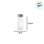Kit 6 Potinhos de Vidro Sais com Tampa de Rolha - 110ml - Magazine 25