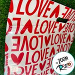 Sacola Metalizada com Zip - 46x43x5cm - Love On Top - 1 unidade - Cromus - Magazine 25