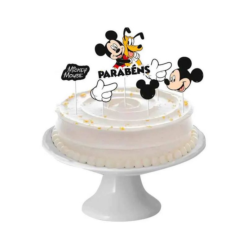 Decoração de Bolo - Mickey Mouse - 6 unidades - Regina - Magazine 25