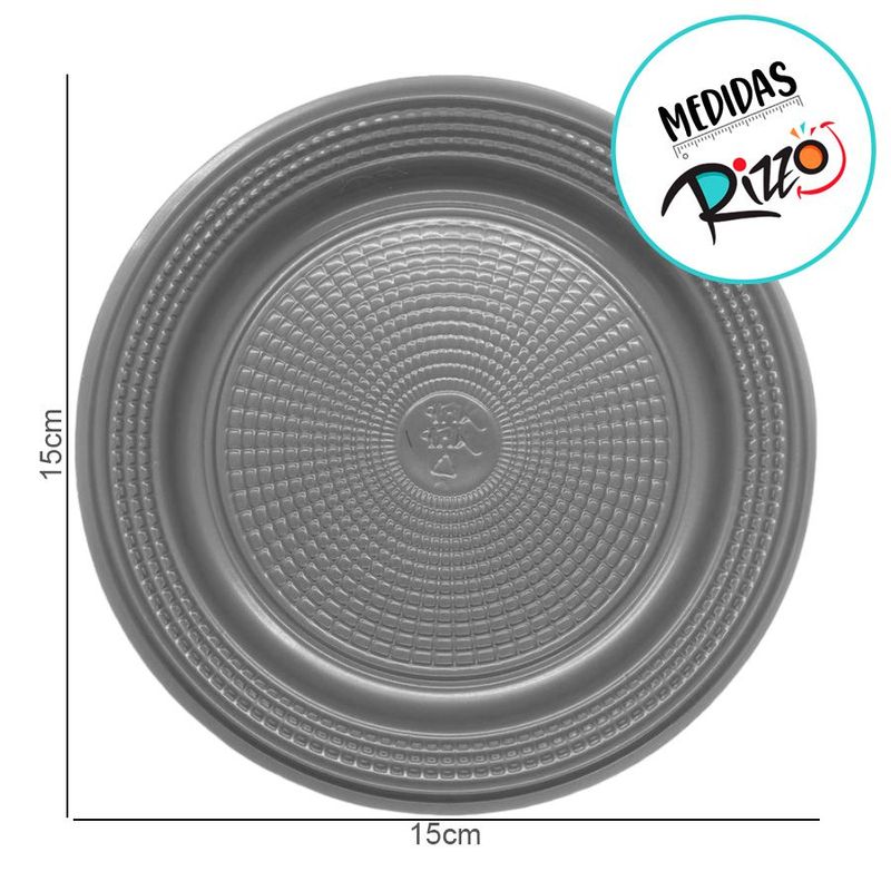Prato Descártavel BioDegradável 15cm - Azul Candy - 10 unidades - Magazine 25