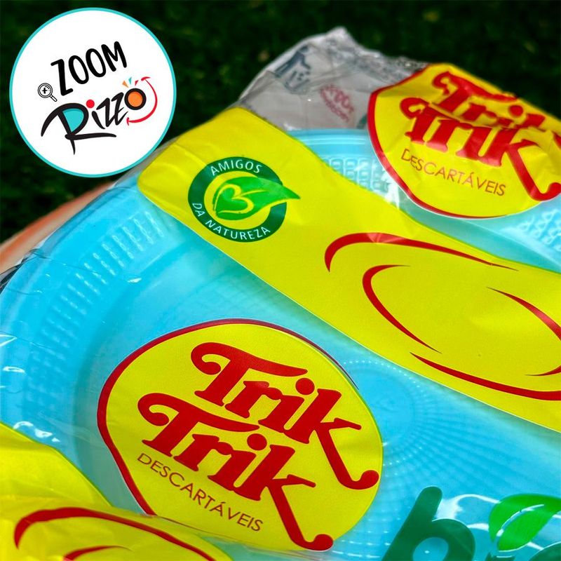 Prato Descártavel BioDegradável 15cm - Azul Candy - 10 unidades - Magazine 25
