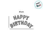 Balão de Festa Metalizado 16" 41cm - Happy Birthday - Gold - 1 unidade - Rizzo