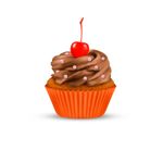 Forminha para Mini Cupcake - Laranja - 45 unidades - Plac - Magazine 25