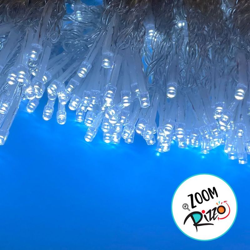 Cortina de Led Luz Branca com Fio Branco - 3x2,8mt - 1 unidade - Magazine 25