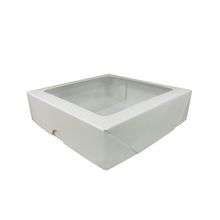 Caixa com Visor S21 (15cm x 15cm x 4cm) Branco - 10 unidades - Assk - Magazine 25