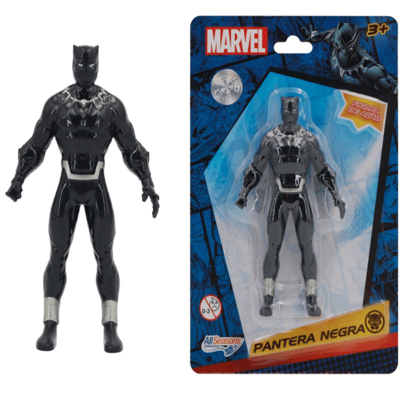 Lembrancinha Infantil - Boneco Vingadores Pantera Negra - 1 Un