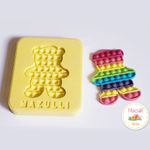 Molde de Silicone 2340 Festa Pop It Fidget Toy Ursinho - 01 Unidade - Mazulli - Magazine 25