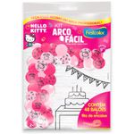 Kit Arco Fácil - Hello Kitty Rosa - 1 unidade - Festcolor - Magazine 25