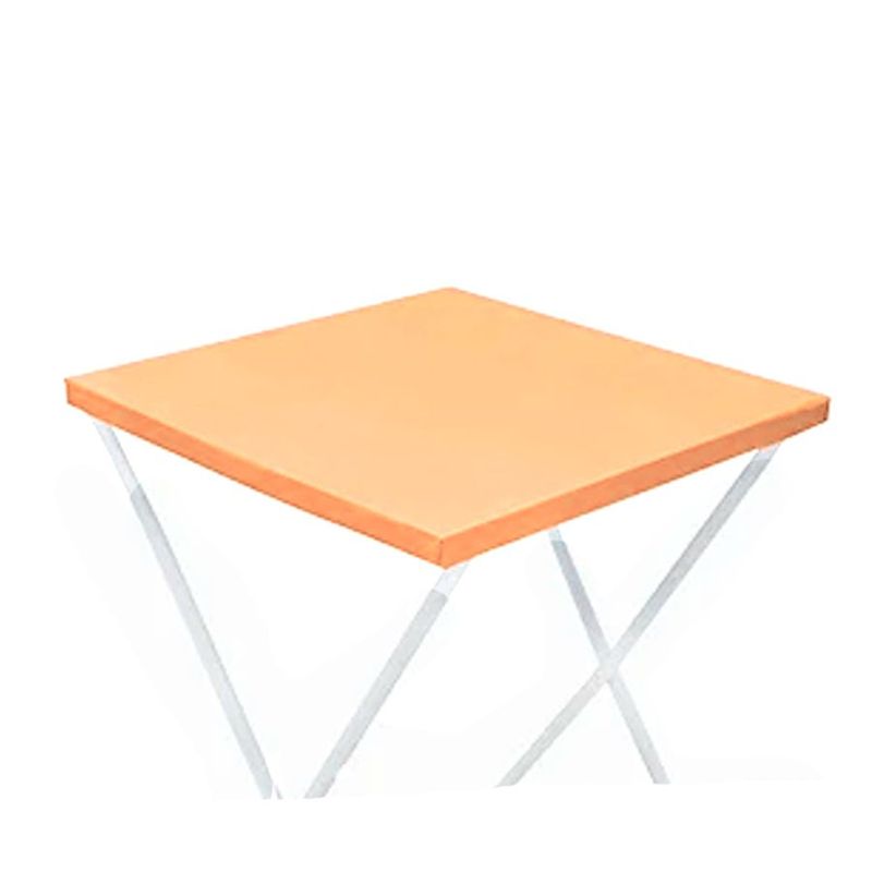 Toalha Plástica Cobre Manchas Perolizada - 78 x 78 cm - Laranja Candy - 10 unidades - CampFestas - Magazine 25