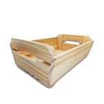 Cesta de Madeira Crú 22x16x8,7cm - 1 unidade - Rizzo