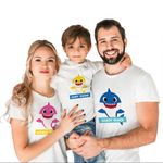 Transfer para Camiseta Mommy e Daddy Baby Shark - 2 UnidadeS - Cromus - Magazine 25