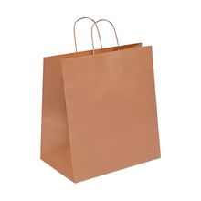 Sacola de Papel com Fundo Largo ExG 38,5x35,5x21,5cm - Kraft - 10 unidades - Cromus - Magazine 25