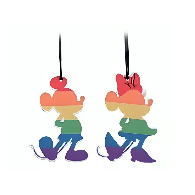 Enfeite para Pendurar Silhueta - Mickey e Minnie LGBT - 2 unidades - Cromus - Magazine 25