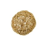 Bola Rattan Ouro 15cm - 01 unidade - Cromus Natal - Magazine 25