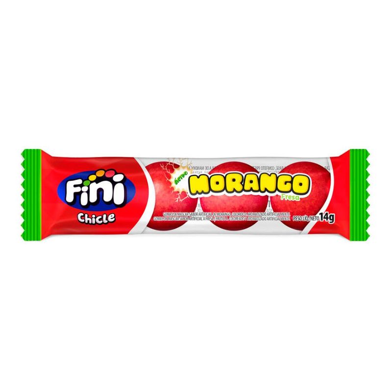 Chiclete Morango - 252g - 18 unidades - Fini - Magazine 25