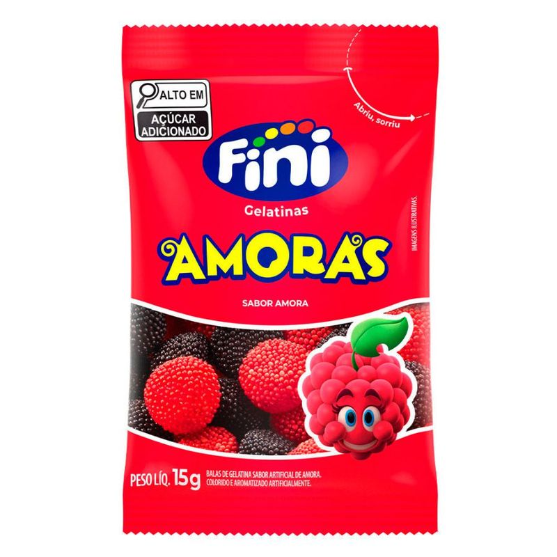 Amoras de Gelatina - 180g - 12 unidades - Fini - Magazine 25