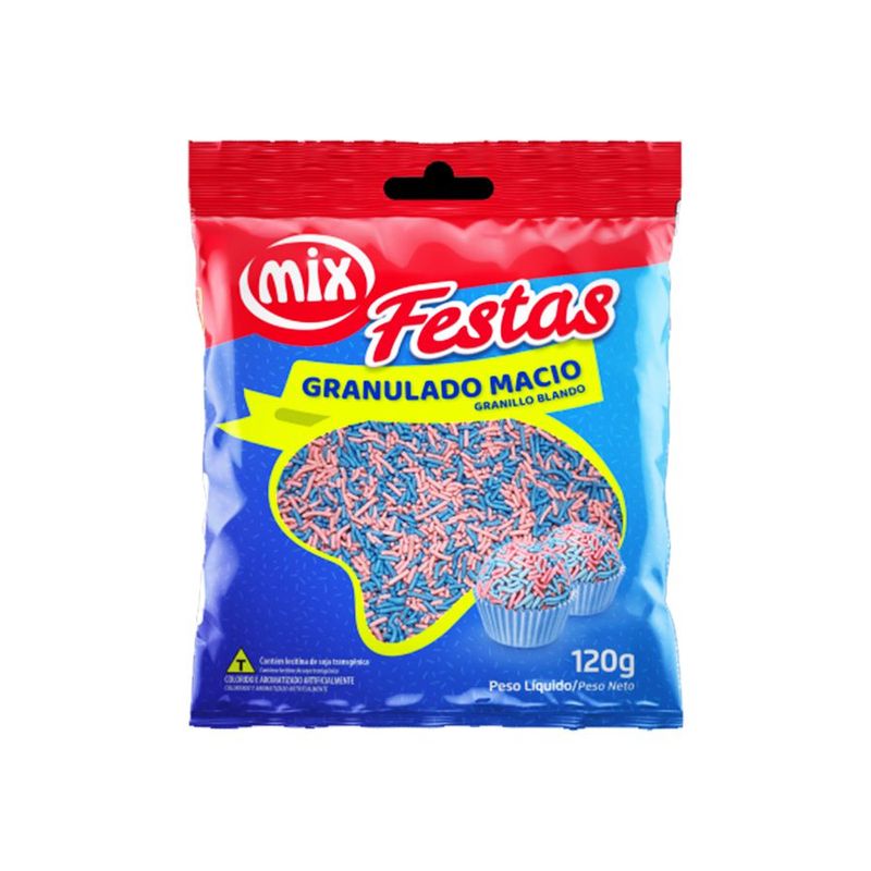 Granulado Misto Chá Revelação 120 g - Azul e Rosa - 1 unidade - Mix - Magazine 25