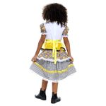 Fantasia Caipira Vestido Chiquinha Sortida com Tiara Infantil  Festa Junina
 Girassol G