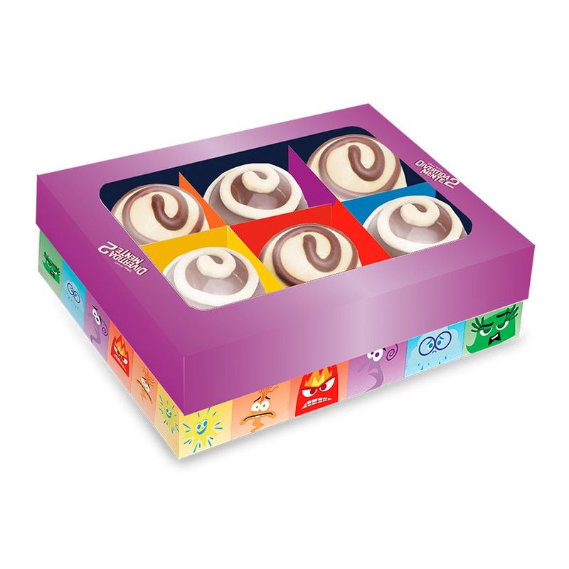 Caixa 6 Bombons Retangular com Visor - Divertidamente 2 - 1 unidade - FestColor - Magazine 25