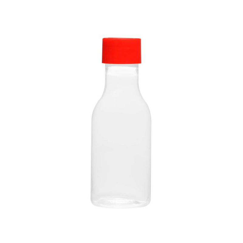Garrafinha de Plástico 50ml com Tampa Vermelha - 10 unidades - Magazine 25