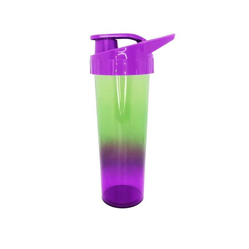 Garrafa Ice Degradê - Verde e Roxo Brilhante - Tampa Roxo - 1 unidade - Magazine 25