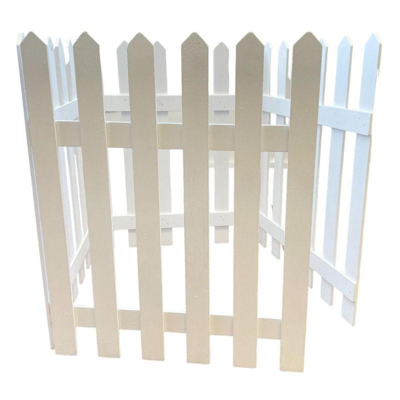 Cerca Decorativa de Madeira Branca - 50x160cm - 1 unidade - Magazine 25
