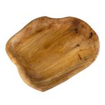Mini Mesa de Madeira Rústica Orgânica - 30x24x14cm - 1 unidade - Magazine 25