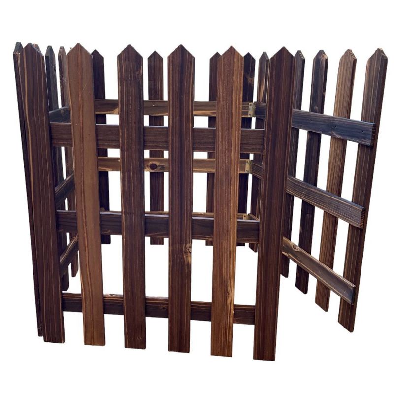 Cerca Decorativa de Madeira Escura - 50x160cm - 1 unidade - Magazine 25