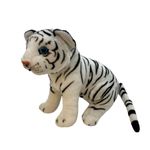 Tigre de Pelúcia - Branco - 18cm - 1 unidade - Rizzo