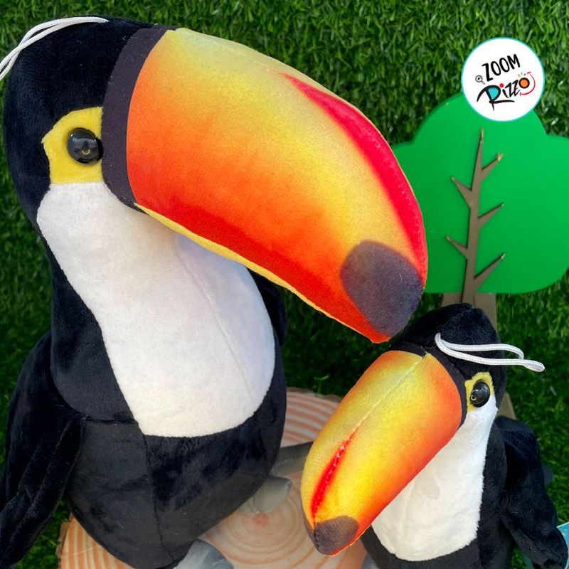 Tucano de Pelúcia - 18cm - 1 unidade - Rizzo