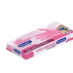 Luva Vinilflex Bompack S/PO Rosa M - 100 unidades - Bompack - Magazine 25