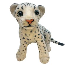 Leopardo de Pelúcia - Branco - 28cm - 1 unidade - Magazine 25