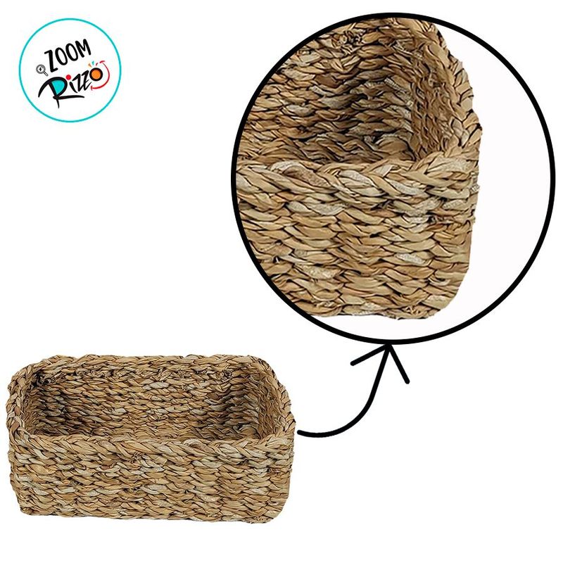 Cesta Decorativa Ecoeama de Seagrass - 22x14x8cm - 1 unidade - Magazine 25