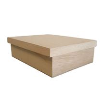 Caixa de Madeira com Tampa - G - 28x21x9cm - 01 unidade - Magazine 25