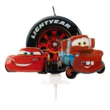 Vela Carros - Mcqueen e Mater - 1 unidade - Silver Festas - Rizzo