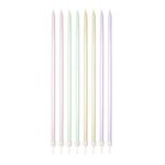 Vela Palito Gigante Metalizada Candy Color Sortida  - 8 un - Silver Festas - Magazine 25