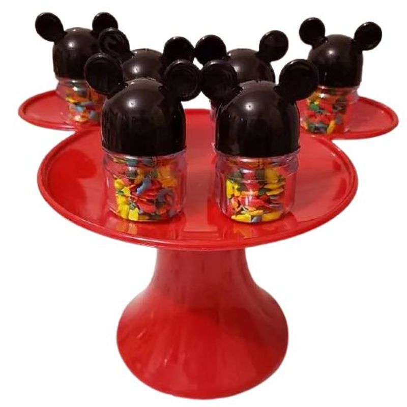 Mesa Vermelha P/ Doces Minnie Mickey Mouse - 20x14cm - 1 Un - Magazine 25