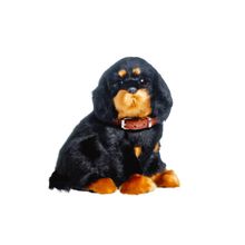 Enfeite Decorativo Pelúcia Cachorro Rottweiler - Preto - 01 unidade - Cromus - Magazine 25