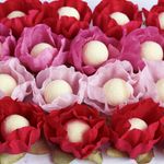 Forminha para Doces Finos - Tulipa - Tons Pin Art - Rosa - 25 unidades - Maxiformas - Magazine 25