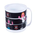 Caneca Divertida Corinthians - 360 ml - 1 unidade - Plasútil - Rizzo