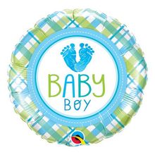 Balão de Festa Microfoil 18" 45cm - Baby Boy Love - 01 Unidade - Qualatex - Magazine 25 Balões